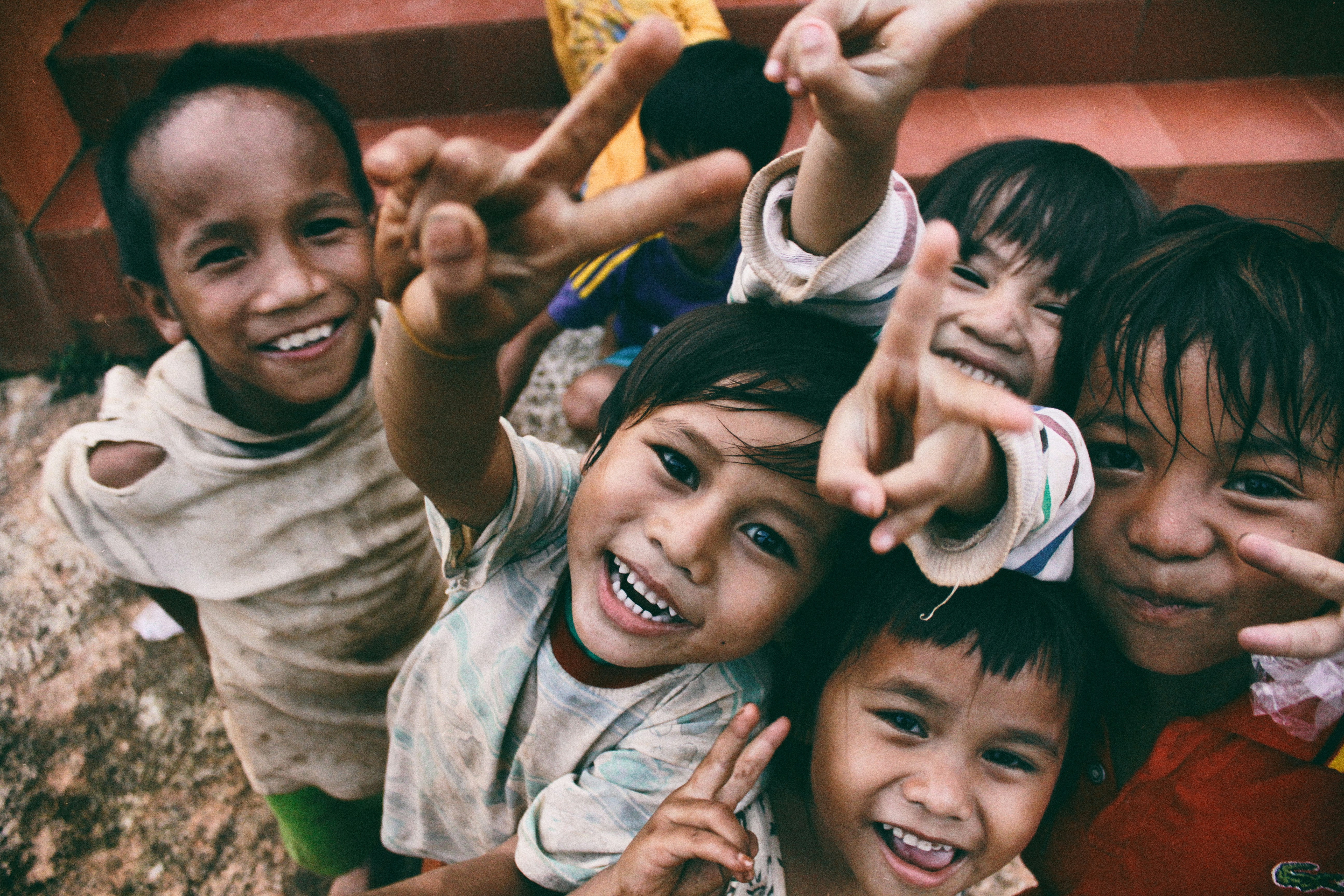 Children and staff at a Charitable Trust home